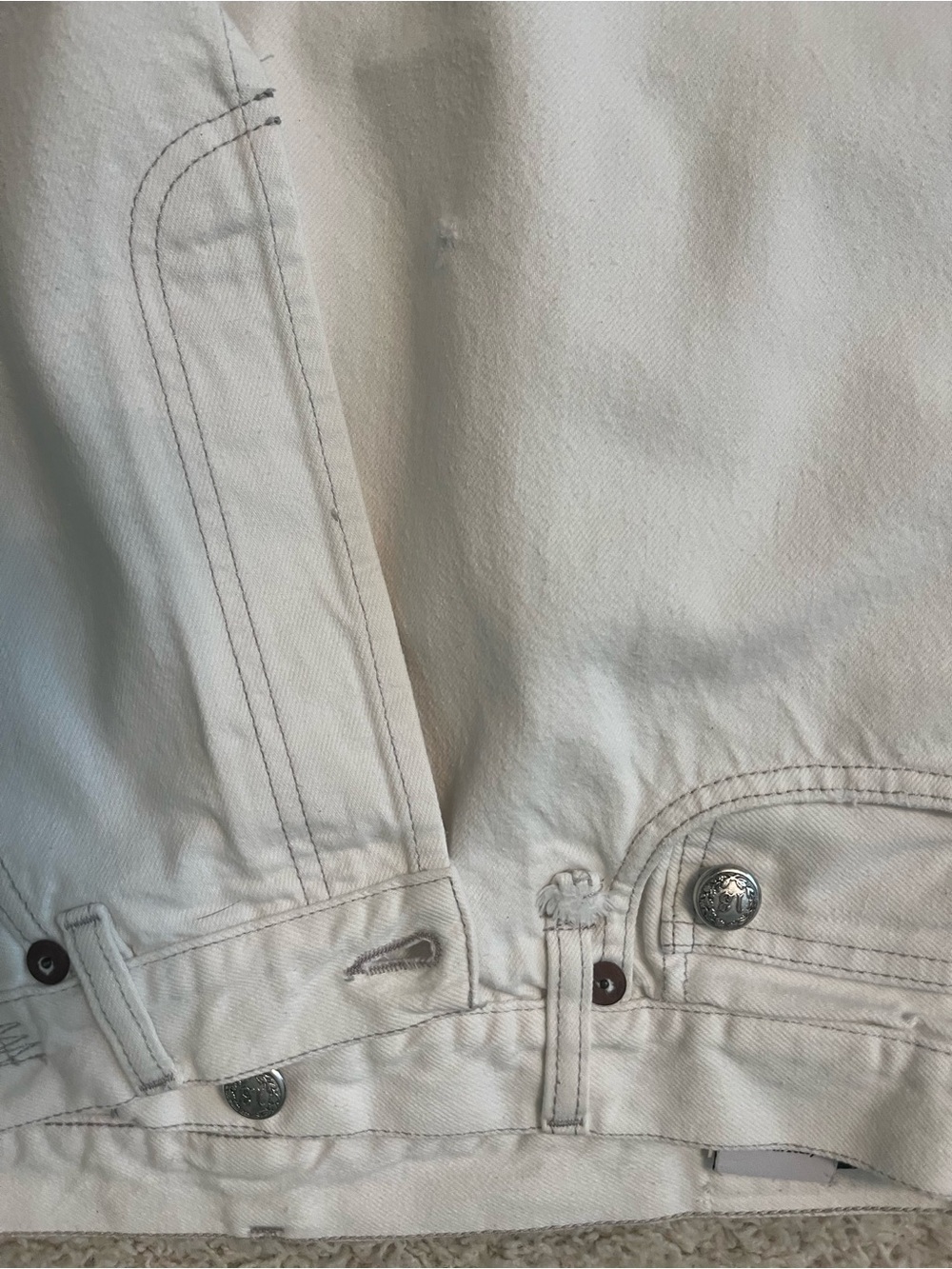 R13 Off-White Denim Jeans - Picture 5 of 8